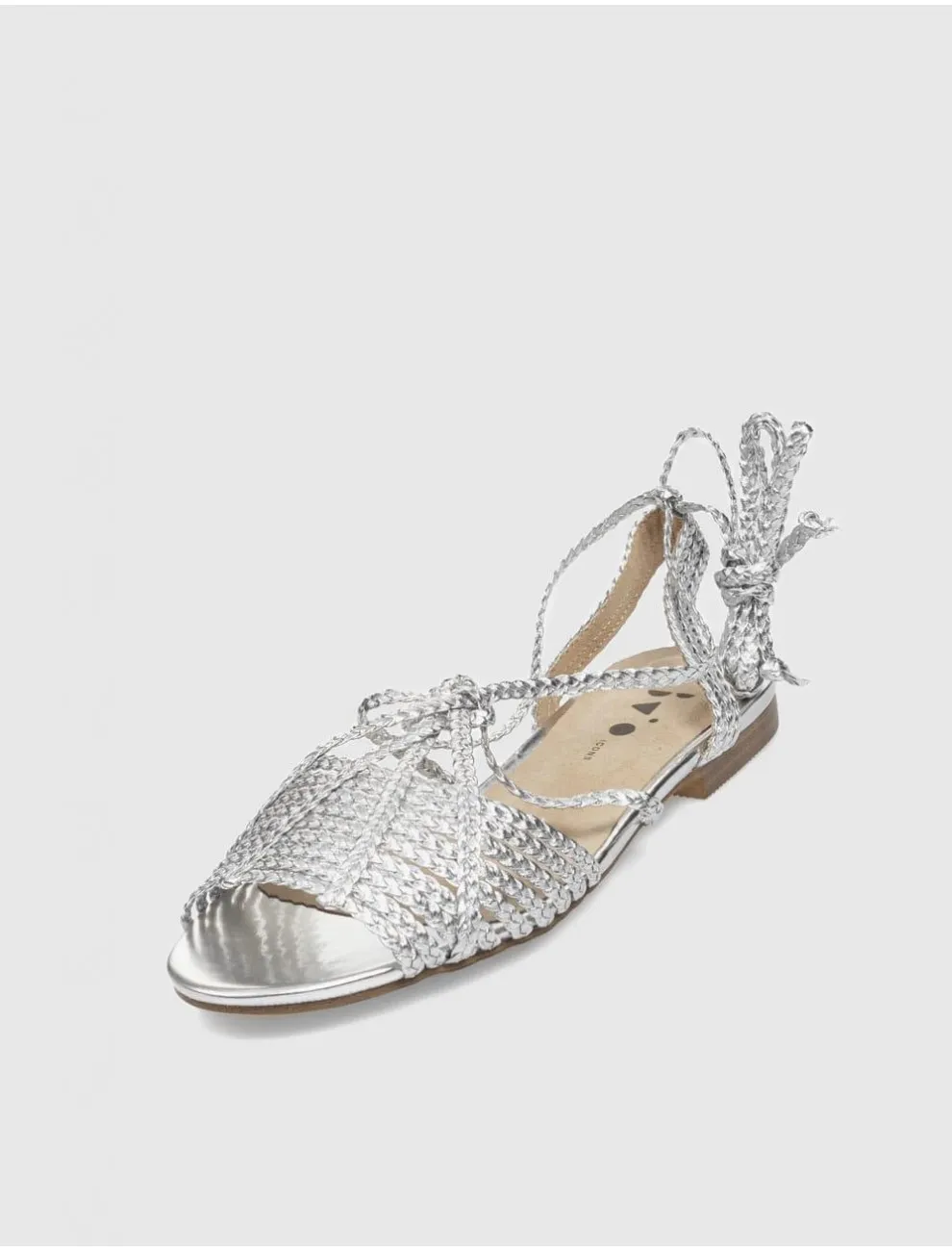 Sandalia Obvio Shoes Rodina Plata