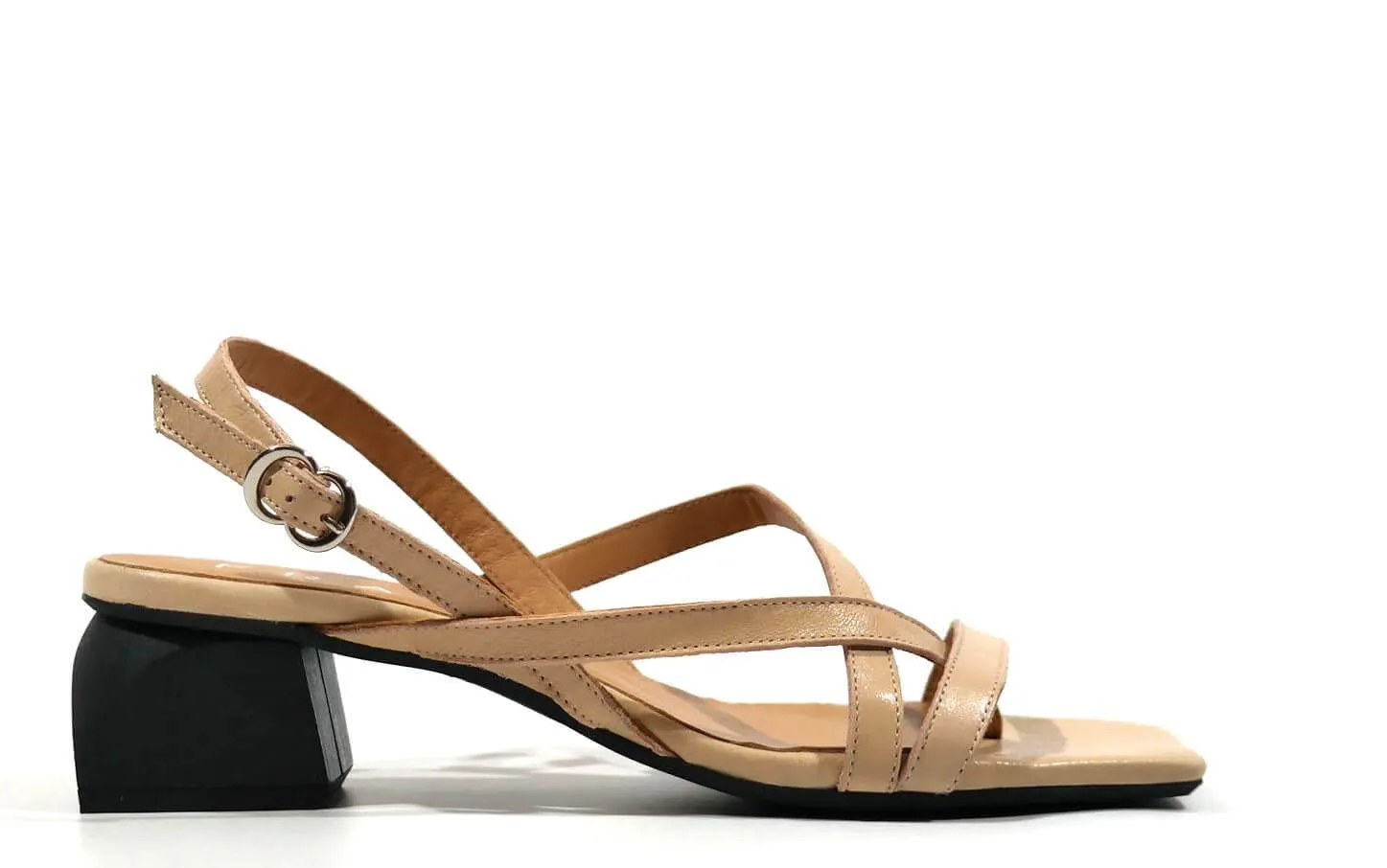 Sandalias de dedo con tacón de madera