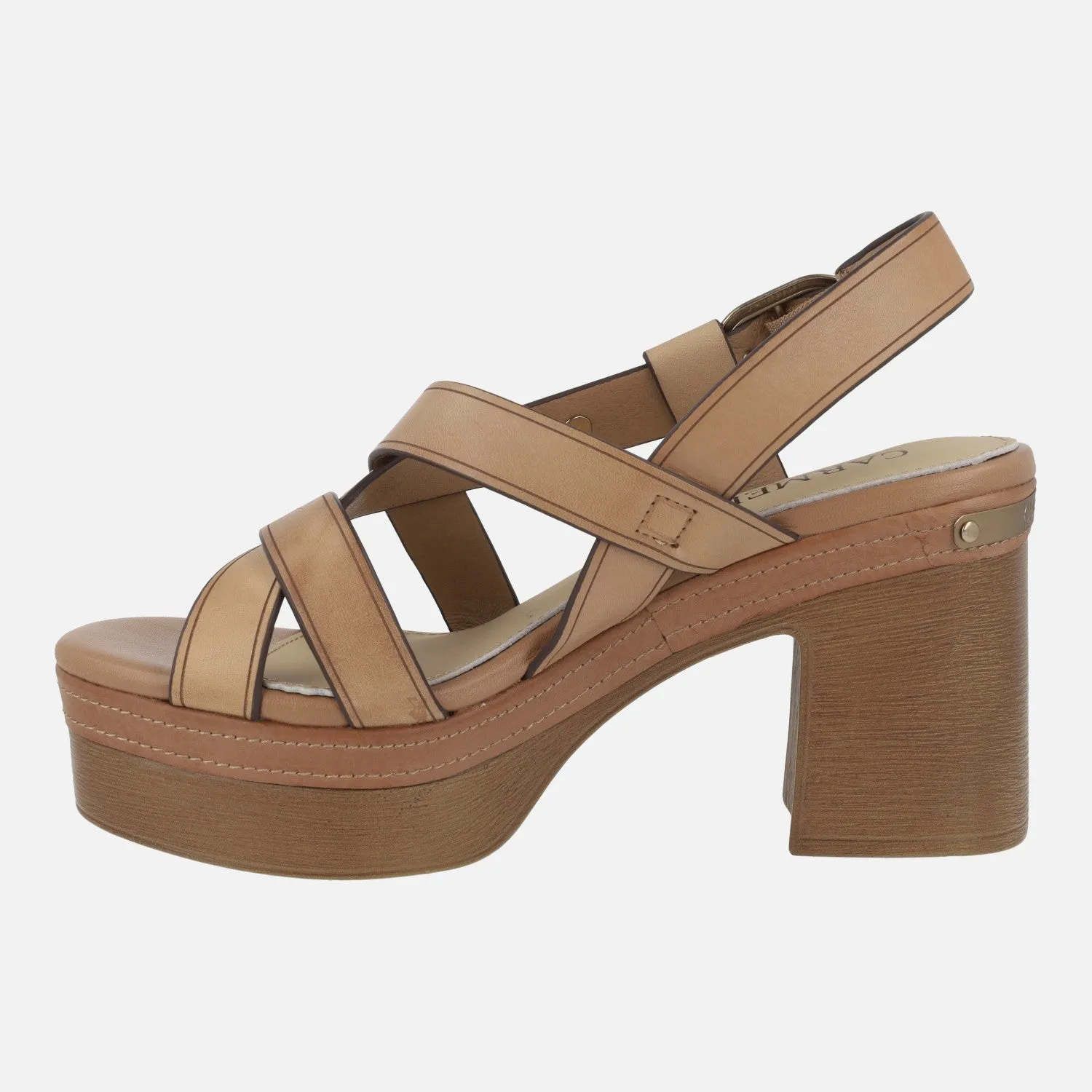 Sandalias de tiras con tacón alto y plataforma