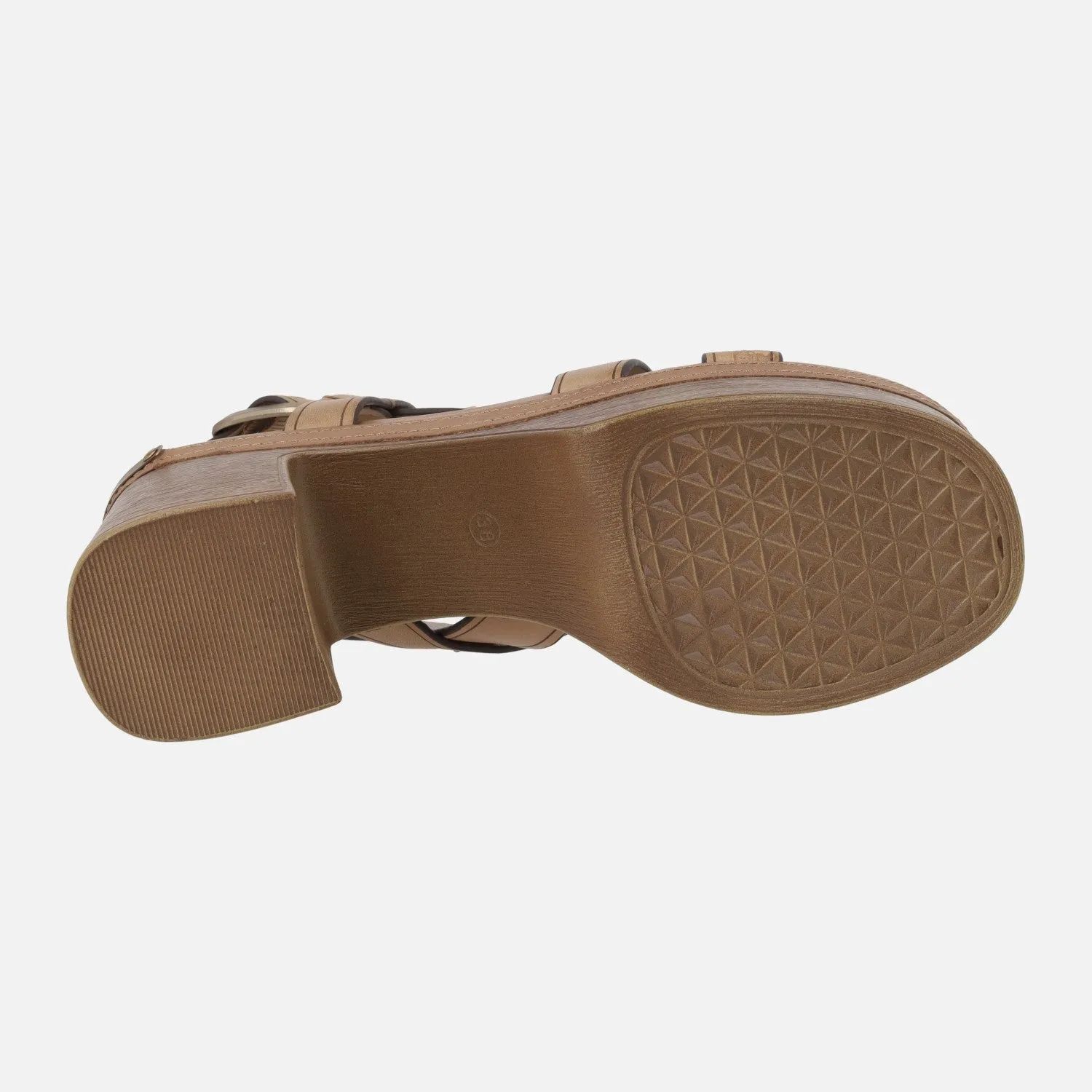 Sandalias de tiras con tacón alto y plataforma