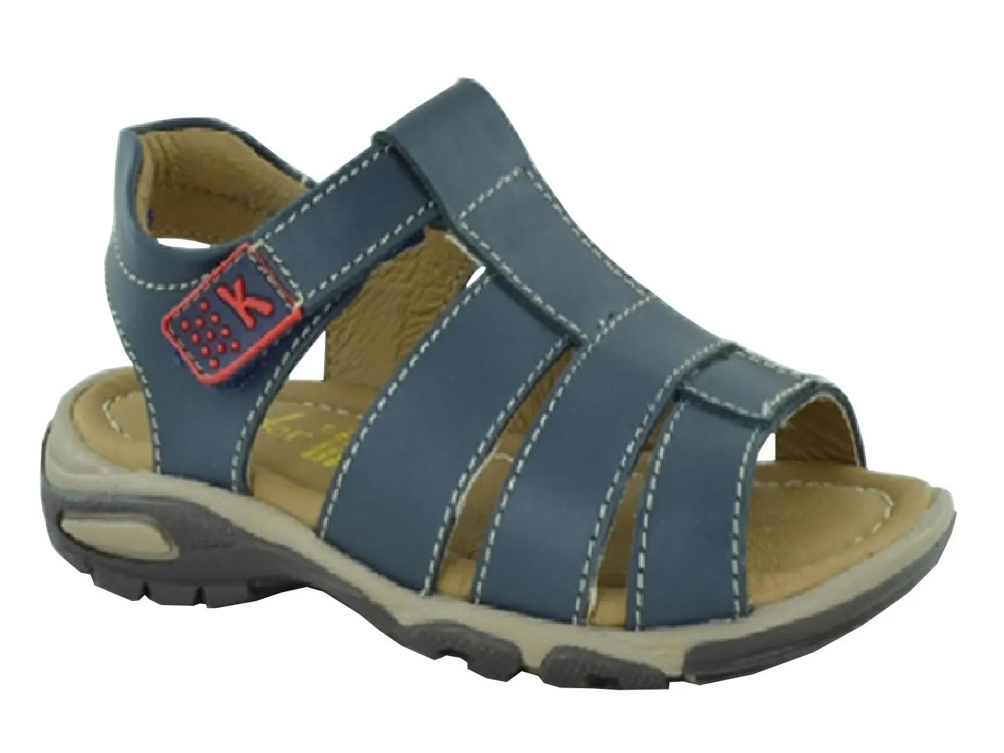 Sandalias Kinder 7405 Azul Para Niño