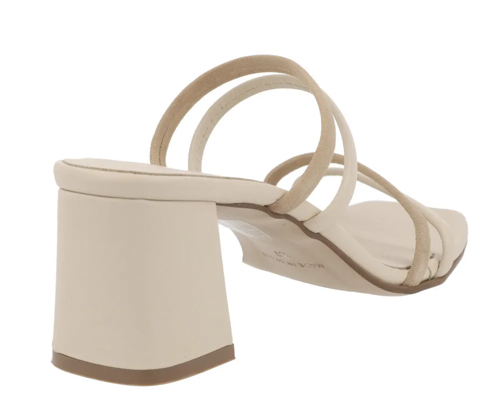 Sandalias Nolita de tiras combinadas y tacón ancho para mujer