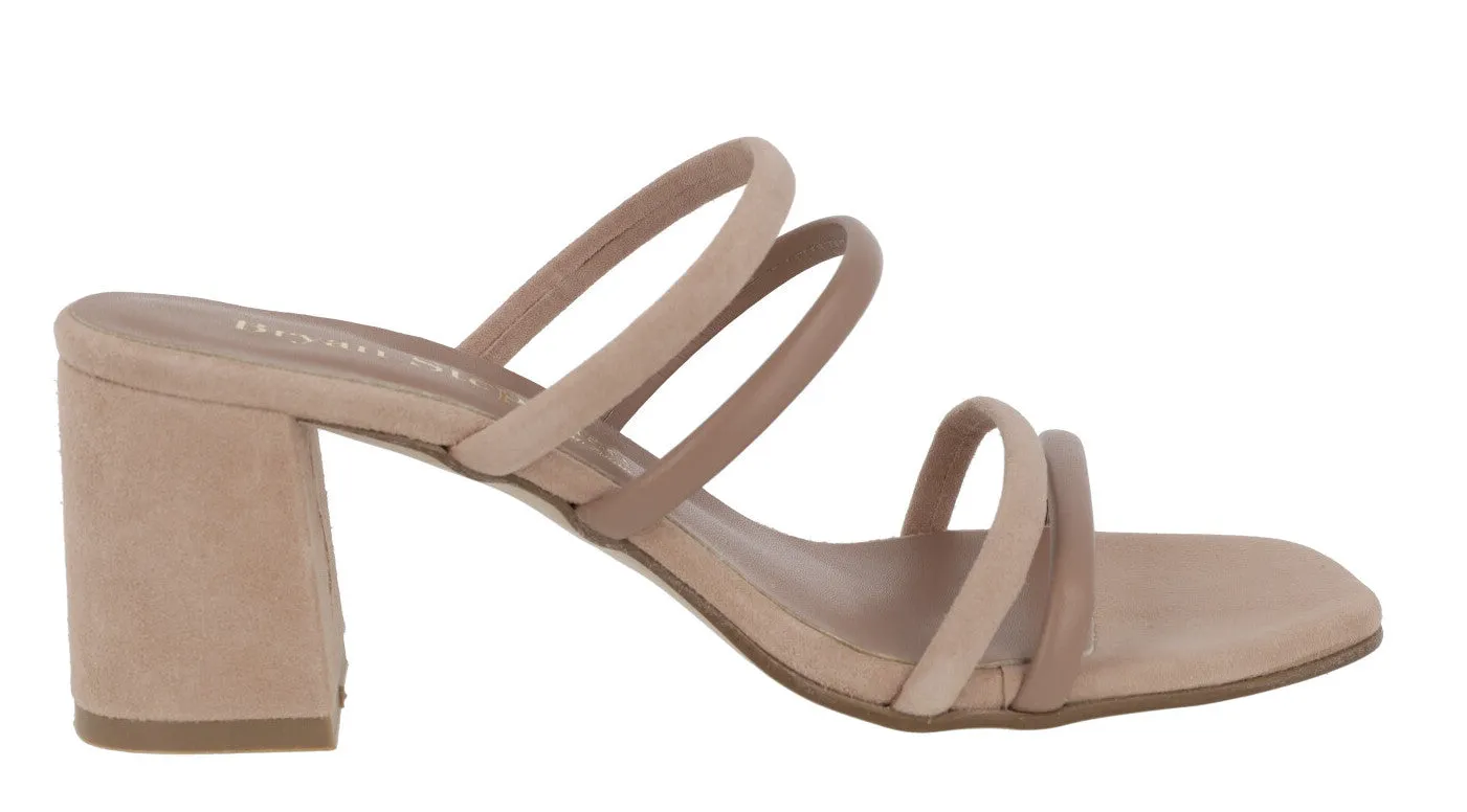 Sandalias Nolita de tiras combinadas y tacón ancho para mujer