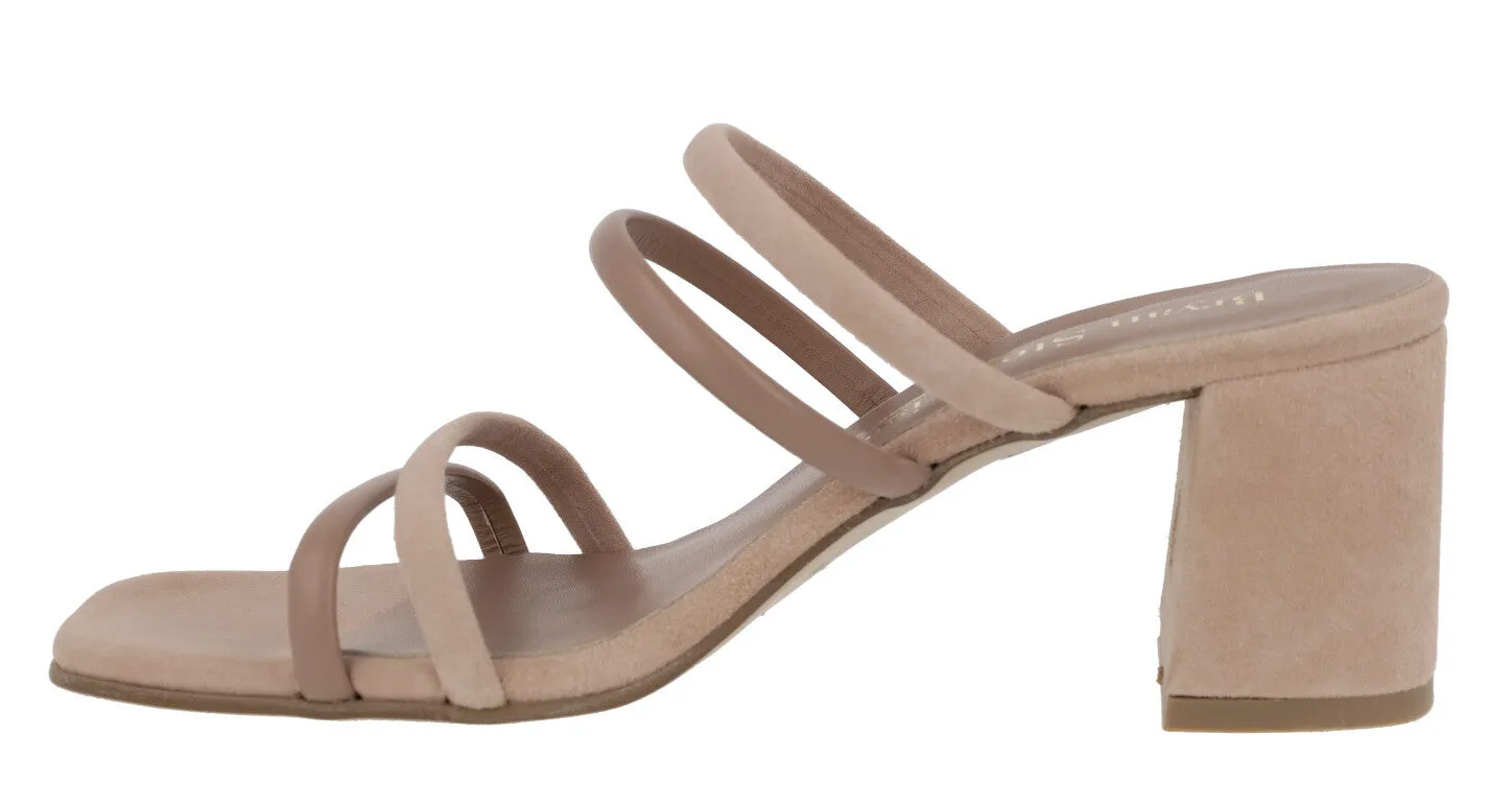 Sandalias Nolita de tiras combinadas y tacón ancho para mujer