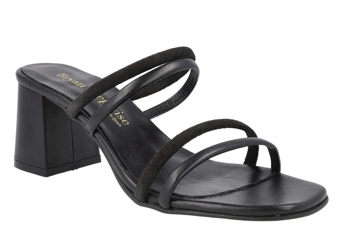 Sandalias Nolita de tiras combinadas y tacón ancho para mujer