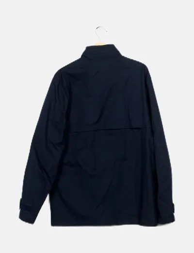 Selected Chaqueta azul impermeable