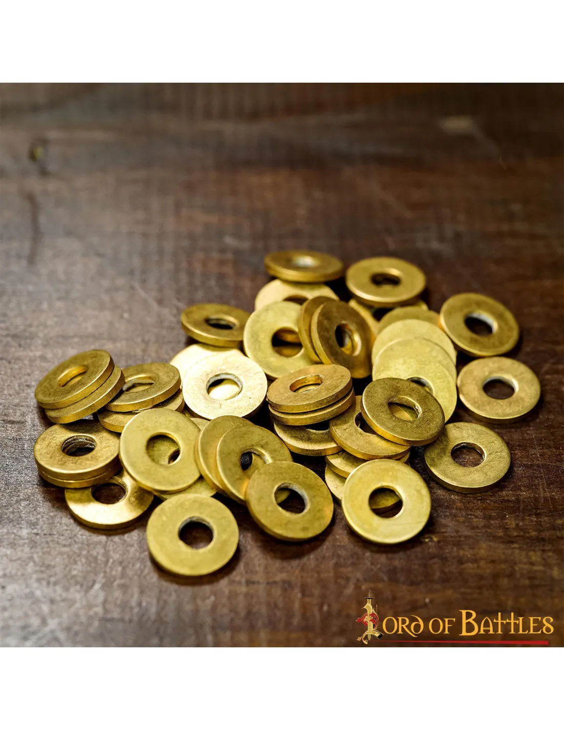 Set 50 arandelas en latón para decoración medieval