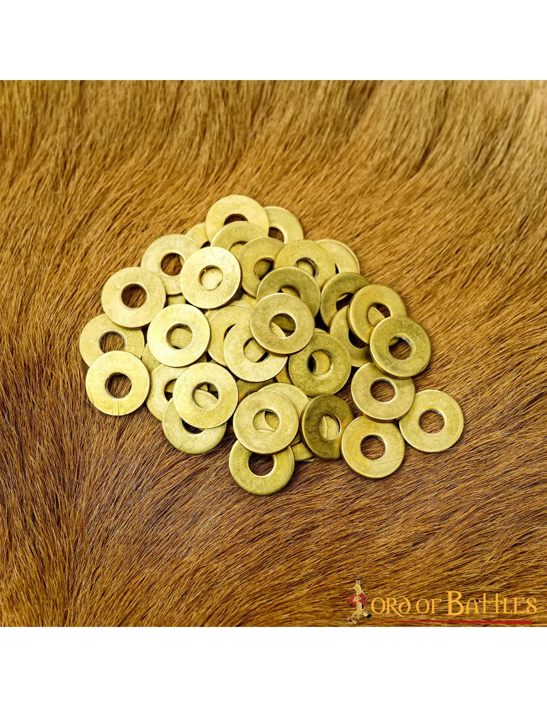 Set 50 arandelas en latón para decoración medieval