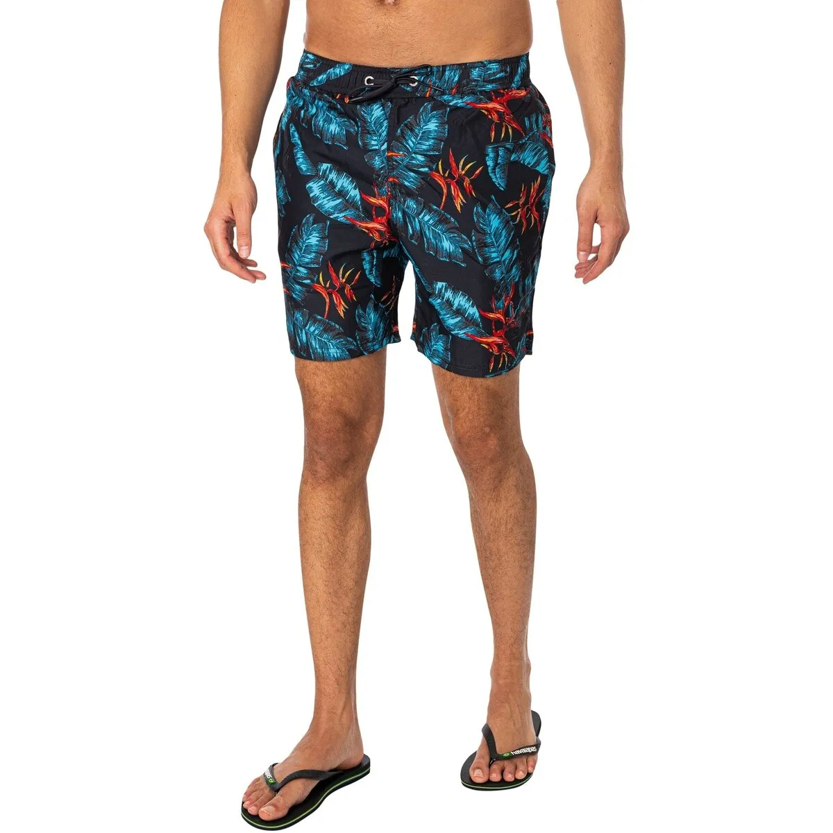 Shorts De Baño Con Estampado Hawaiano 17