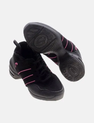 Sport Zapatilla deportiva negra detalle bordado camara de aire