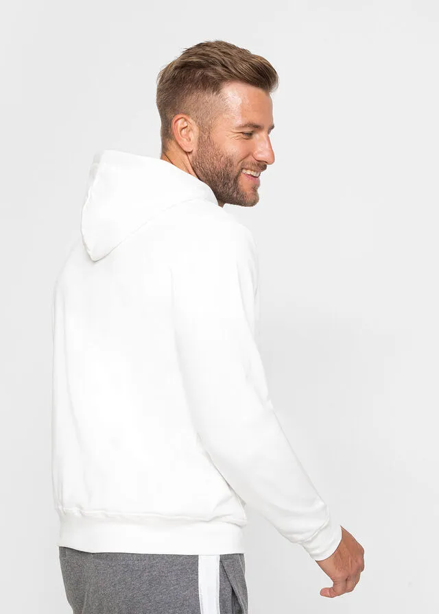 Sudadera con capucha crema suave
