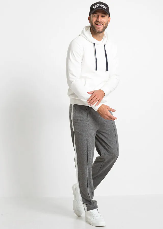 Sudadera con capucha crema suave
