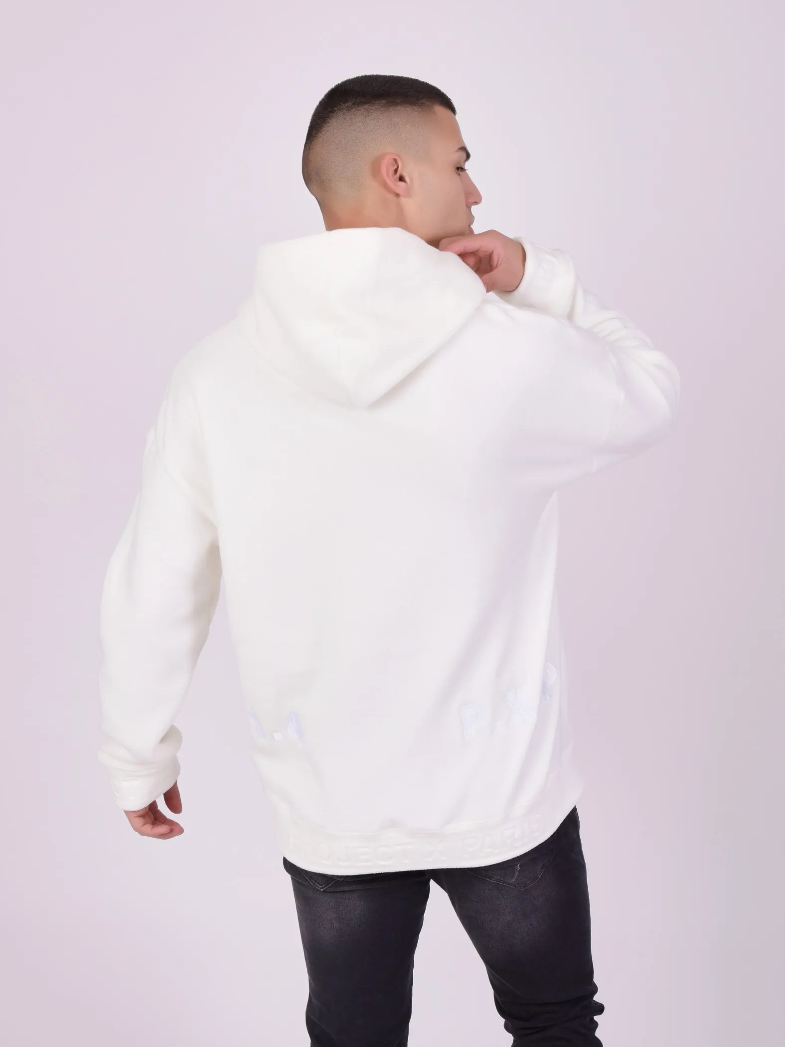 Sudadera con capucha y doble logotipo