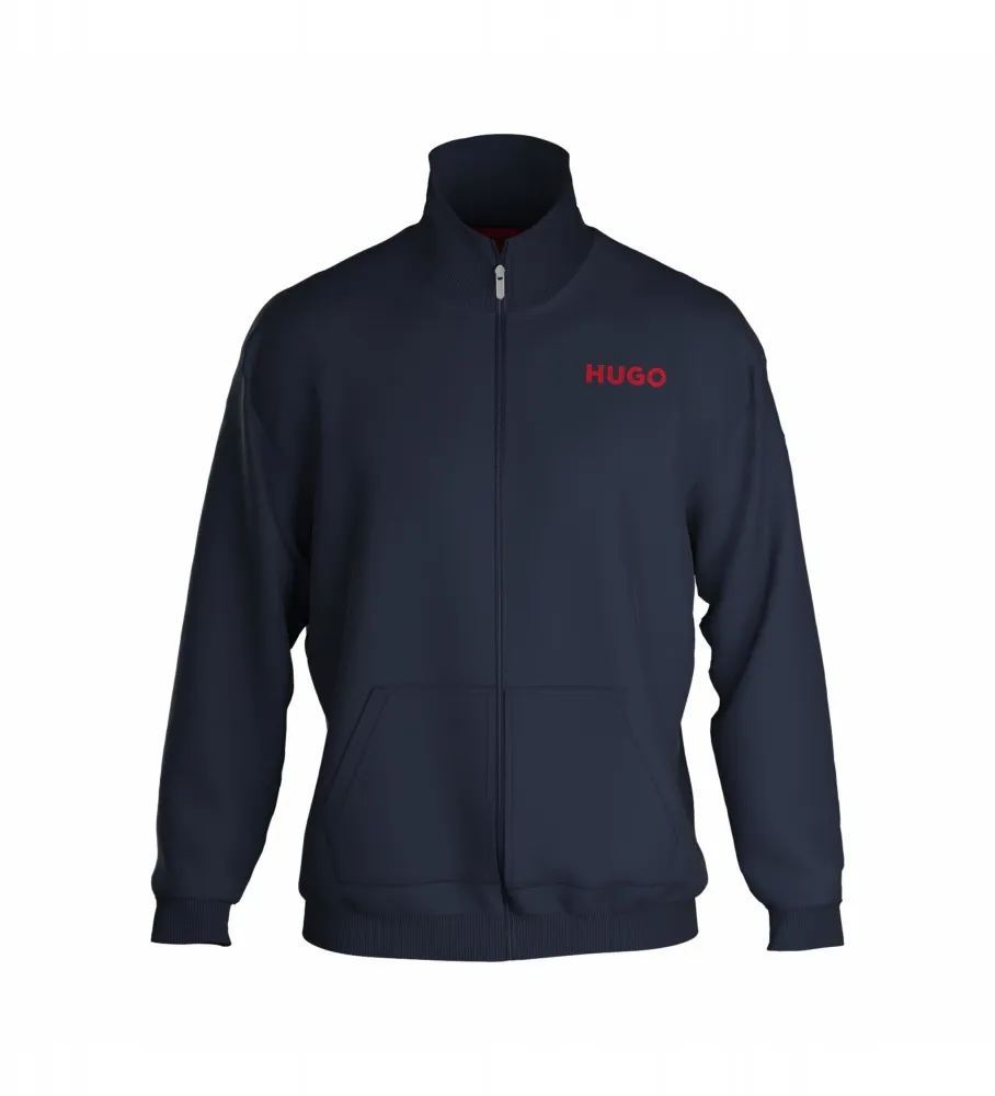 Sudadera con cremallera Linked marino