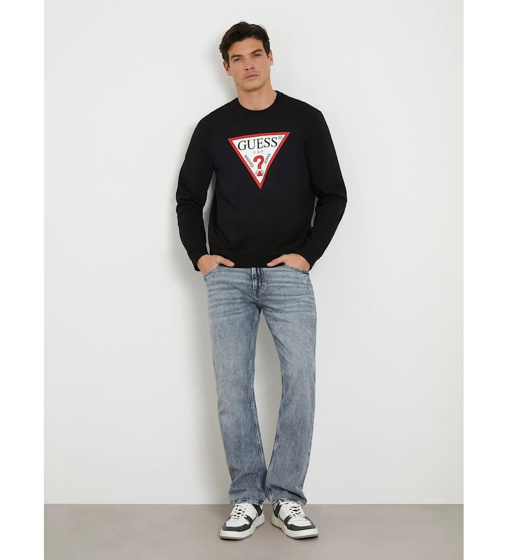 Sudadera con tríangulo logo negro