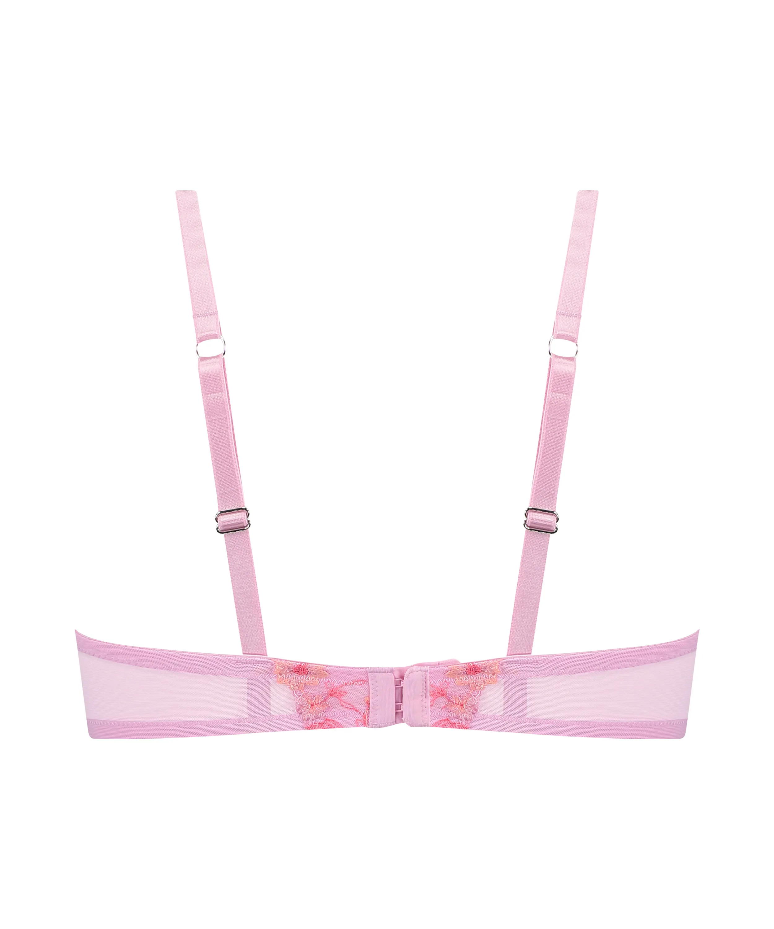 SUJETADOR CON AROS Y RELLENO LILLIA  ROSA