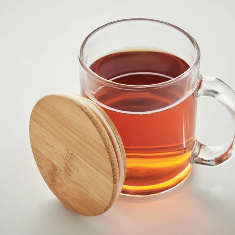 Taza de vidrio reciclado 300 ml. Celestial