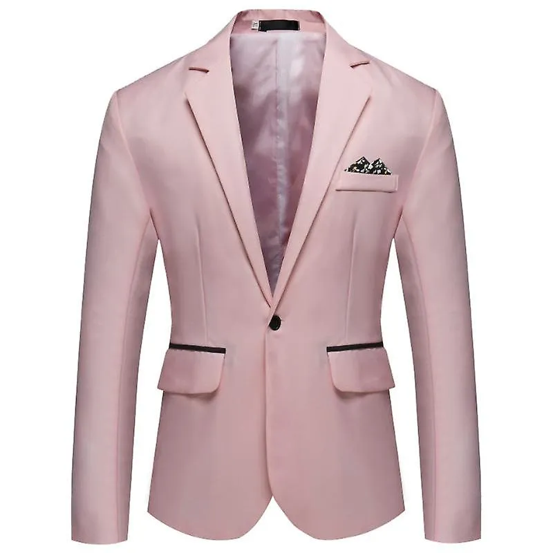 Traje casual delgado de un solo pecho para hombres