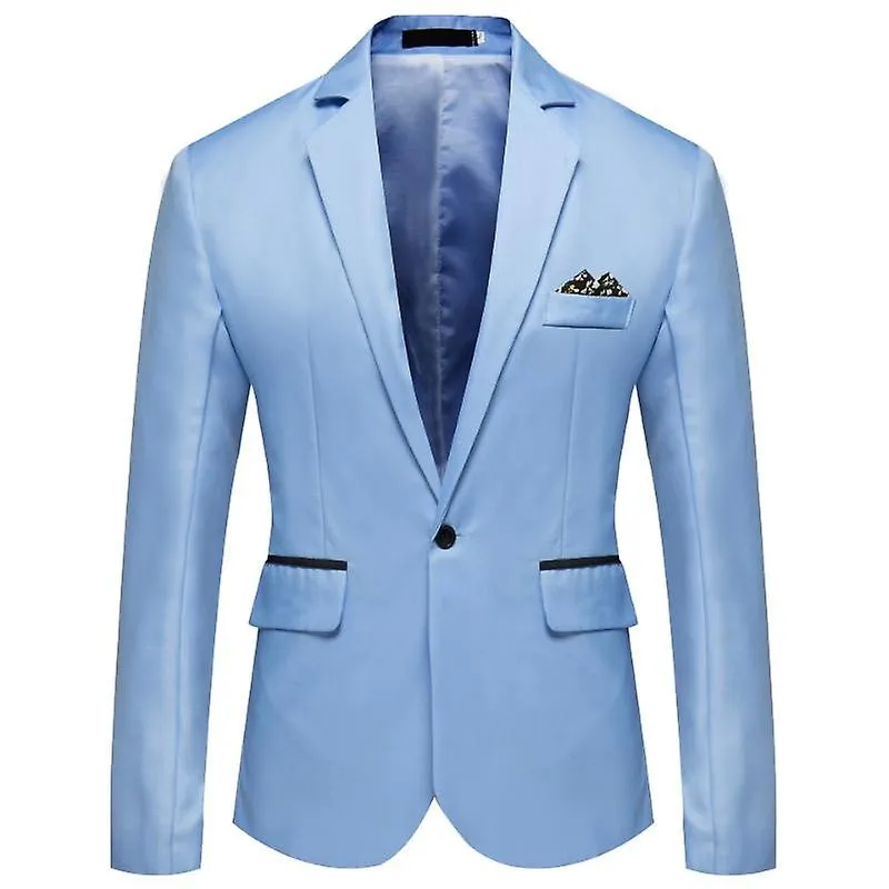 Traje casual delgado de un solo pecho para hombres