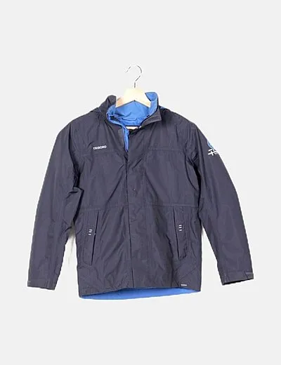 Tribord Chaqueta impermeable azul marino