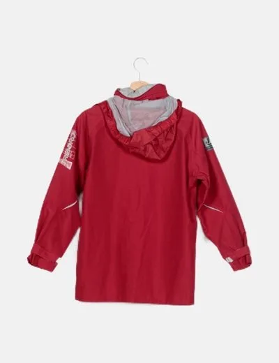 Tribord Chaqueta roja impermeable
