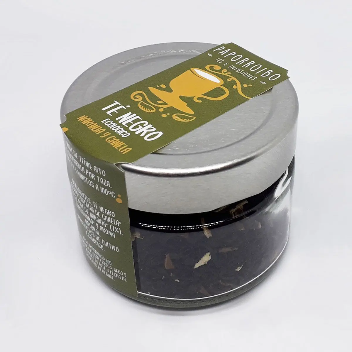 Té negro de naranja y canela ecológico