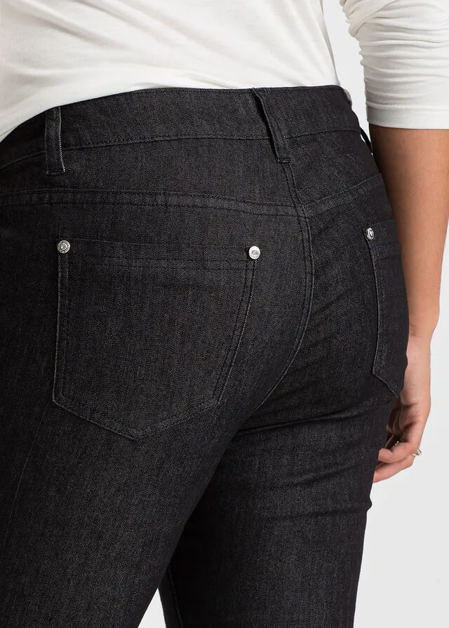 Vaqueros pitillo superelásticos de material ligero Negro vaquero