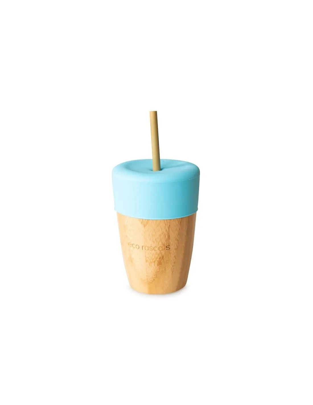 VASO BAMBOO ECO 240ML + TAPA+ 2 PAJITAS RASCALS