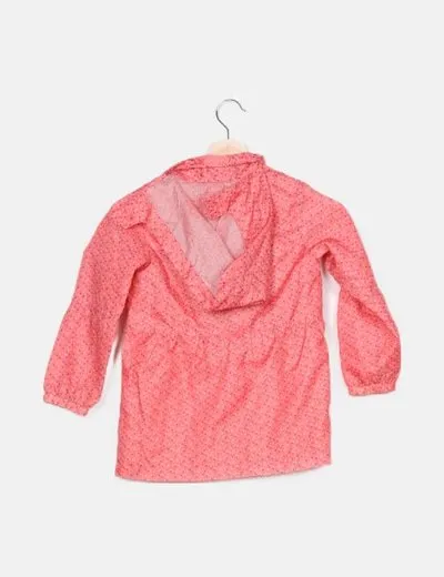 Vertbaudet Impermeable rosa estampado