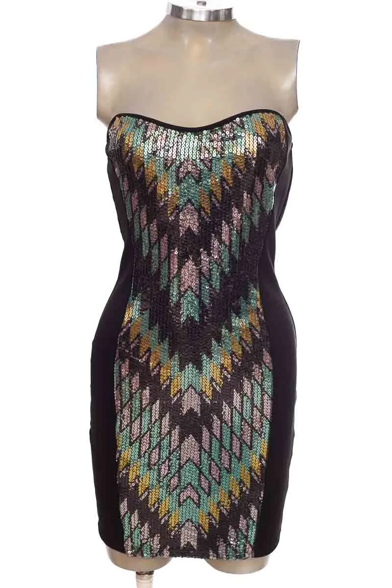 VESTIDO / ENTERIZO COLOR NEGRO  MATERIAL GIRL
