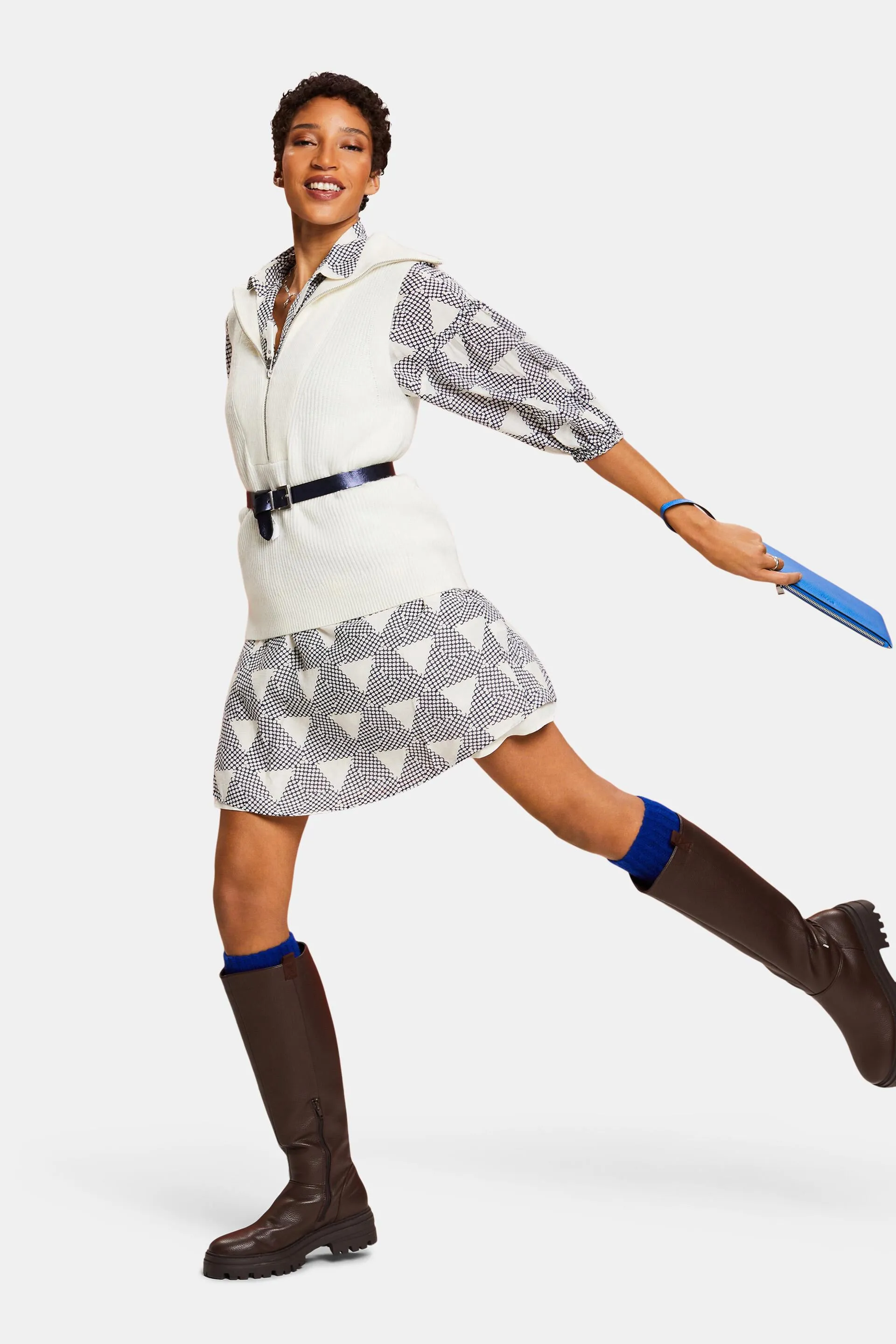Vestido con estampado, LENZING™ ECOVERO™
