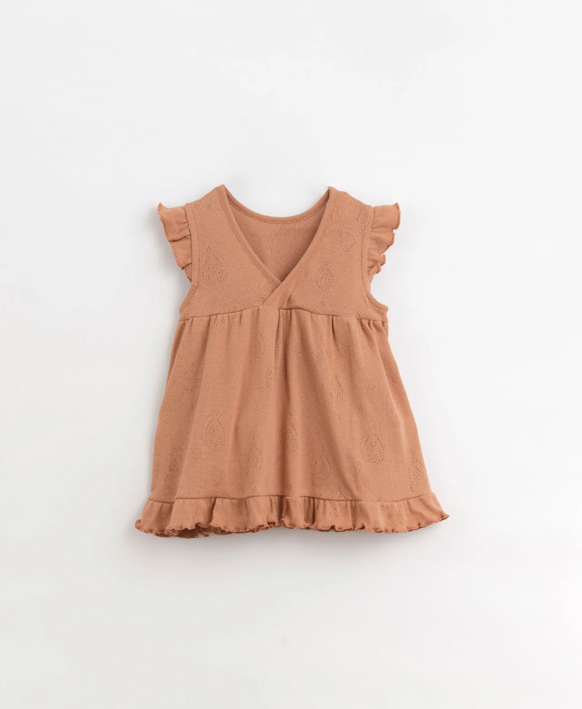 Vestido de algodón orgánico con estampado ajour | Organic Care