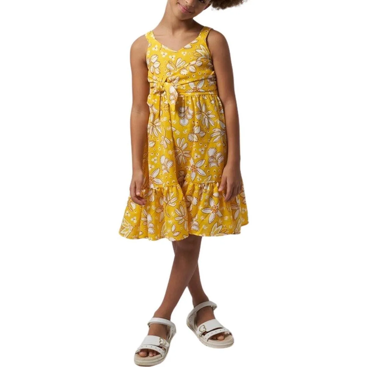Vestido lazo estampado
