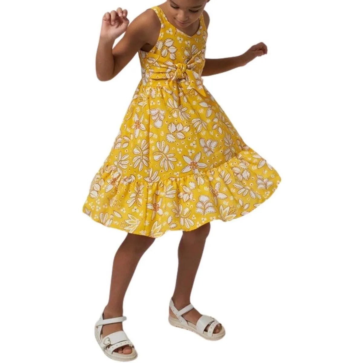 Vestido lazo estampado
