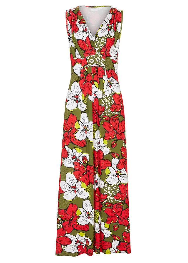 Vestido Marrón estampado