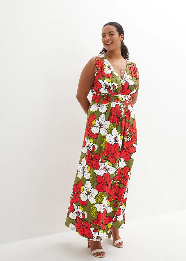 Vestido Marrón estampado