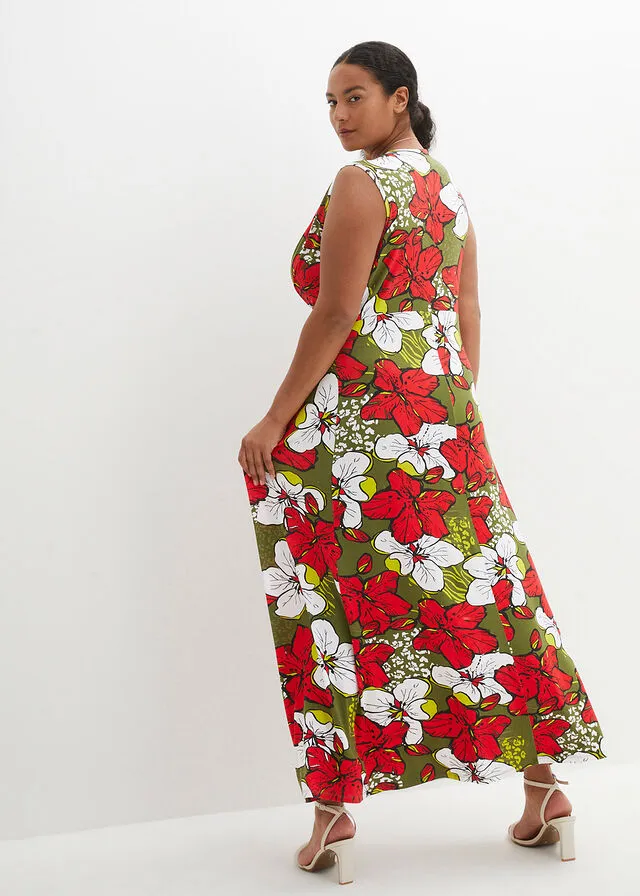Vestido Marrón estampado