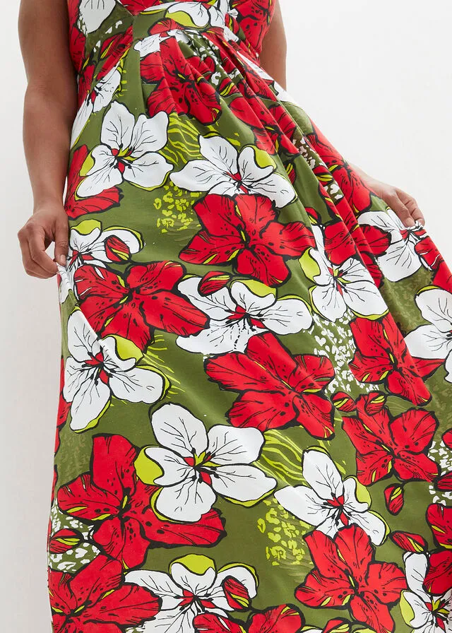Vestido Marrón estampado