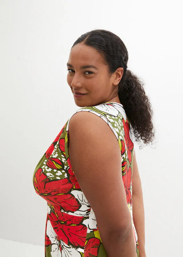 Vestido Marrón estampado