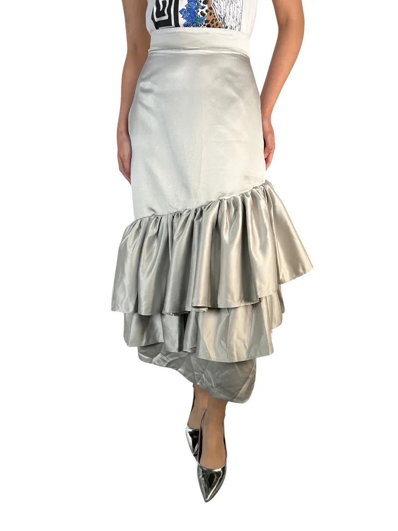 VINTAGE Falda Satinada
