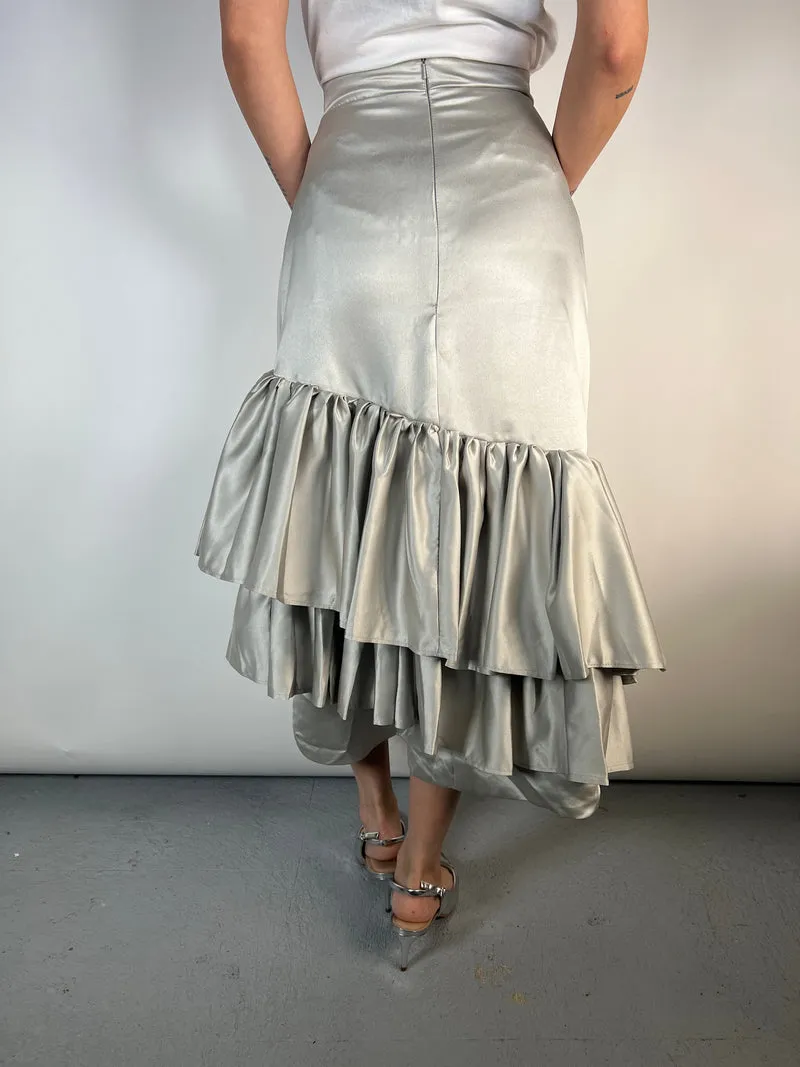 VINTAGE Falda Satinada