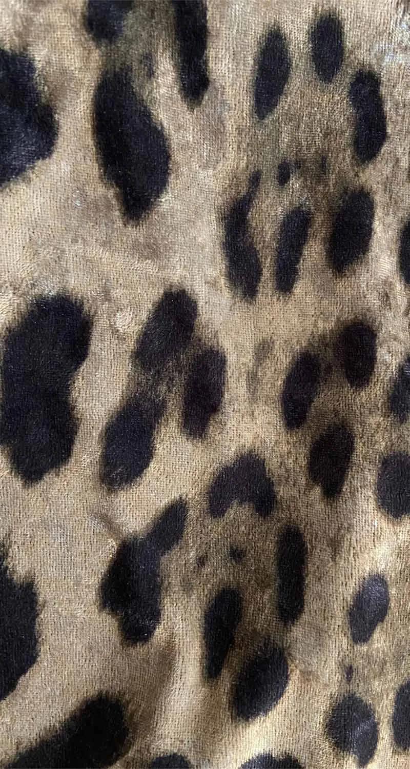 WAREHOUSE Falda Animal Velour