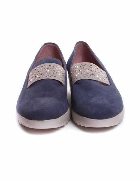 zapato wonders elastico con pedreria