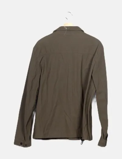 Zara Cazadora impermeable kaki