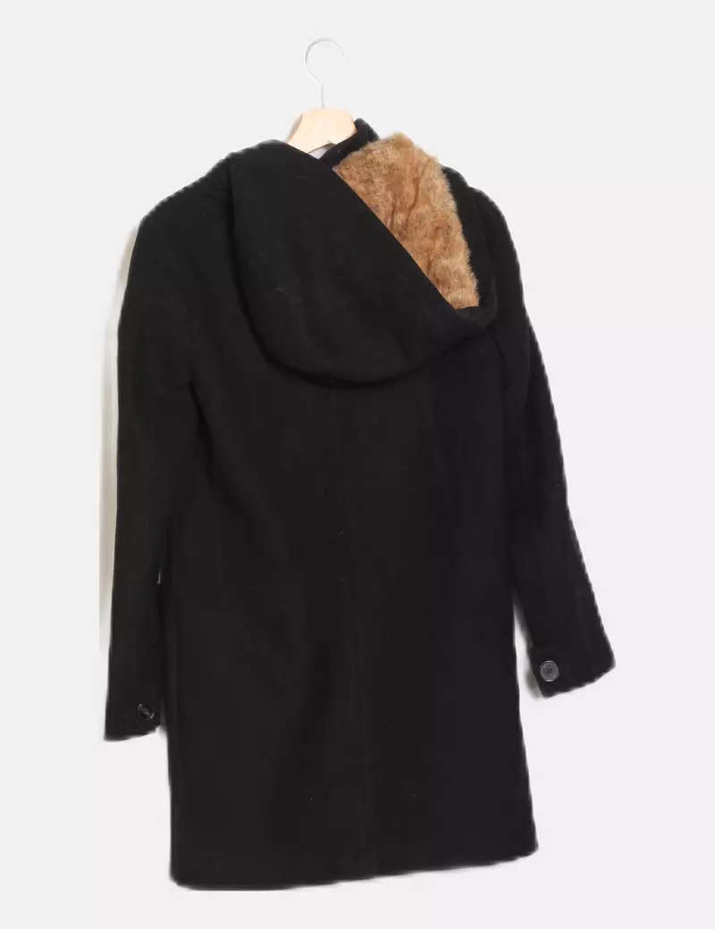 Zara Trenca negra con capucha